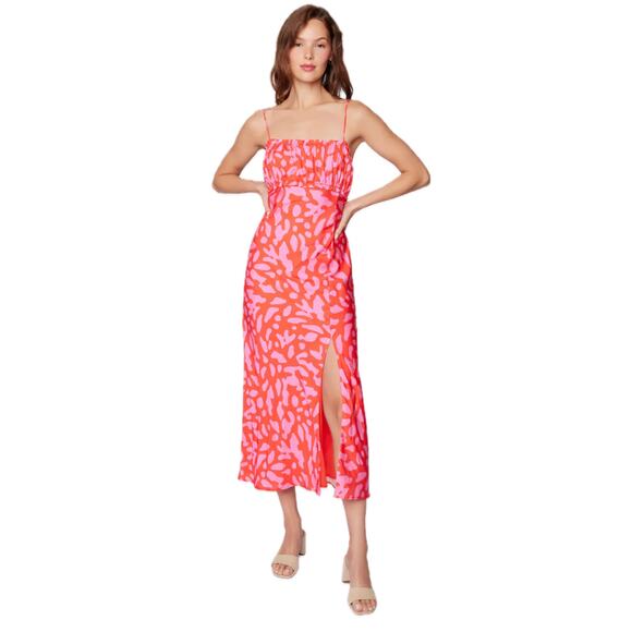 NEW-NWT Lost + Wander Rep Top Pink Midi Dress Size S - Picture 6 of 10